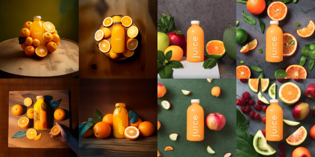 AI doing magic on product photography